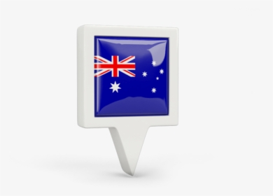 Square Pin Icon - Australia Flag, HD Png Download, Transparent PNG