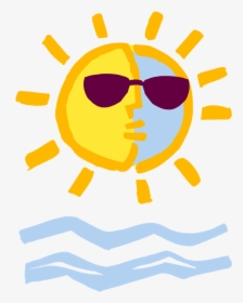 Summer Sun Clip Art - Summer Sun Vector Png, Transparent Png, Transparent PNG