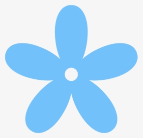 Flower Clipart Blue Alphabet - Pink Flower Clipart Png, Transparent Png, Transparent PNG
