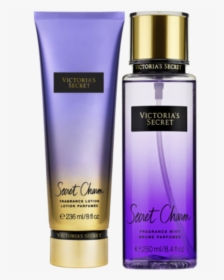 Kit Victoria Secrets Love Spell 1 Body Splash 250ml - Victoria's Secret Secret Charm Fragrance Lotion, HD Png Download, Transparent PNG