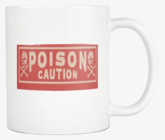 Poison Caution Skull Crossbones Vintage Label Halloween - Beer Stein, HD Png Download, Transparent PNG