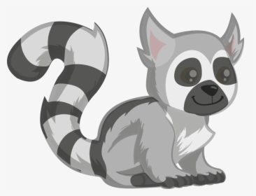 Ring-tailed Lemur - Ring Tailed Lemur Clip Art, HD Png Download, Transparent PNG