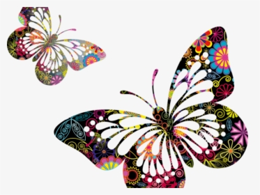 Transparent 17 Clipart - Vector Of Butterfly On Flower, HD Png Download, Transparent PNG