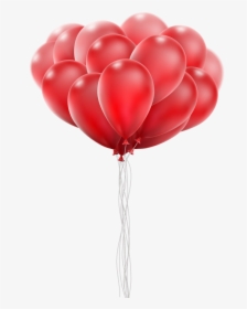Balloon Clip Art Transparent - Red Balloons Transparent Background, HD Png Download, Transparent PNG