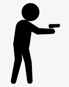 Armed Criminal Male Silhouette, HD Png Download, Transparent PNG