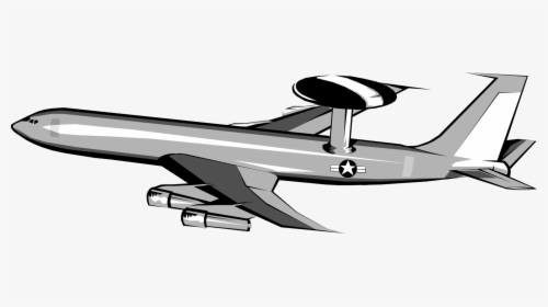 Transparent Airplane Clipart Vector - Awacs Clip Art, HD Png Download, Transparent PNG