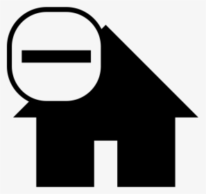 House Symbol With Minus Sign - House With Checkmark Icon, HD Png Download, Transparent PNG