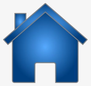 Blue Home Clip Art, HD Png Download, Transparent PNG