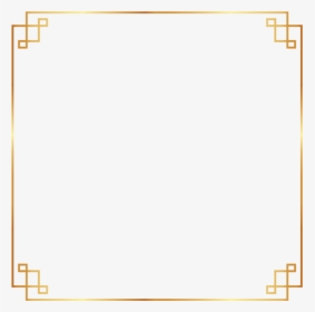 Golden Simple Frame Png, Transparent Png, Transparent PNG