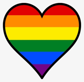 Heart Gay Pride - Pride Heart Png, Transparent Png, Transparent PNG