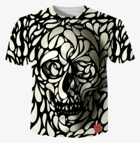 3d Skull T Shirt, HD Png Download, Transparent PNG