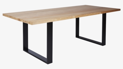 Oak Table With Black Metal Legs, HD Png Download, Transparent PNG