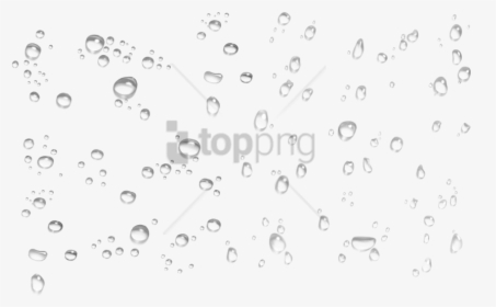 And White,illustration - Transparent Background Water Drops, HD Png Download, Transparent PNG
