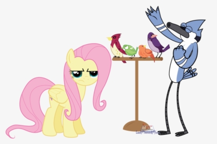 Lastsecondhero, Bird, Blue Jay, Constance, Crossover, - Mlp Crossover With Regular Show, HD Png Download, Transparent PNG