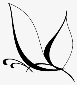 Butterfly Vector Lines Png Clipart , Png Download - Butterfly Logo Vector Png, Transparent Png, Transparent PNG