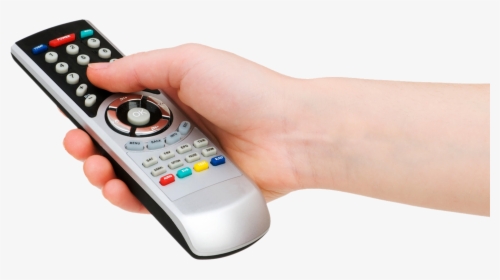 Transparent Remote Png - Remote Control Hand Png, Png Download, Transparent PNG