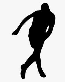24 Football Player Silhouette, HD Png Download, Transparent PNG