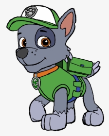 Transparent Rocky Paw Patrol Clipart - Rocky Paw Patrol Drawing, HD Png Download, Transparent PNG
