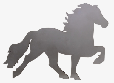 Icelandic Horse Friesian Horse Rocky Mountain Horse - Running Icelandic Horses Silhouette, HD Png Download, Transparent PNG