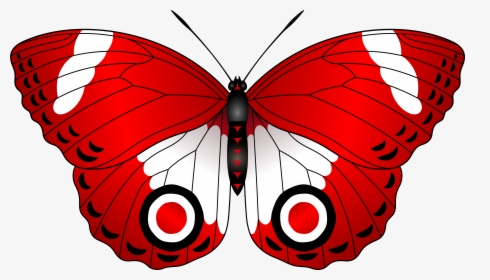 Butterfly Cliparts Png Red - Red Butterfly Clipart, Transparent Png, Transparent PNG
