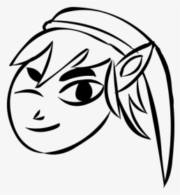 Link Winky Face By Bronythepony - Drawing, HD Png Download, Transparent PNG