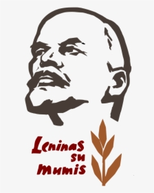 Lenin Free Leninas Su Mumis - Vladimir Lenin Us Propaganda, HD Png Download, Transparent PNG