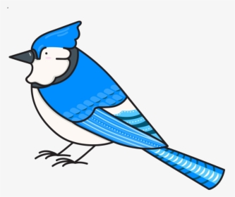 Blue Jay Bird Nerds Stickers Messages Sticker- Clipart - Jay, HD Png Download, Transparent PNG