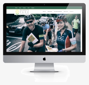 Kobestarr Digital Regent S Park Cyclists Imac Mockup - Led-backlit Lcd Display, HD Png Download, Transparent PNG