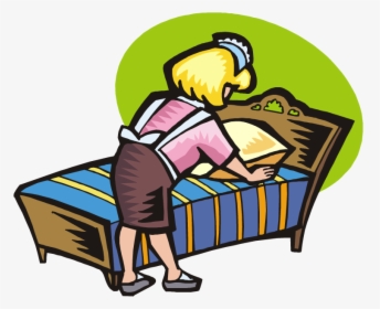 Make Bed Clipart - Clean Bed Clipart, HD Png Download, Transparent PNG