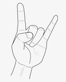 Rock Clipart Sign - Metal Hand Sign Png, Transparent Png, Transparent PNG