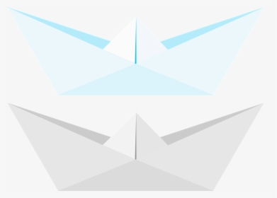 Origami, Paper, Ship, Folded, Creativity, Boat, Art - Triangle, HD Png Download, Transparent PNG