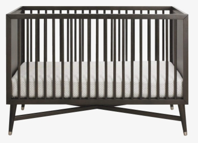 Infant Bed Png Clipart - Black Mid Century Modern Crib, Transparent Png, Transparent PNG