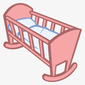 Free Clipart Of A Baby Crib - Cradle Clip Art, HD Png Download, Transparent PNG