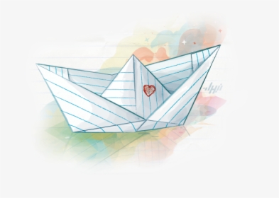 #paperboat #boat #paper - Triangle, HD Png Download, Transparent PNG