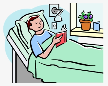 Animal Hospital Clip Art - Clip Art Patient In Hospital Bed, HD Png Download, Transparent PNG