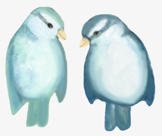 Watercolor Two Bird Blue, HD Png Download, Transparent PNG