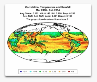Ceres Trmm Correlation Temperature And Rainfall 2000 - Circle, HD Png Download, Transparent PNG