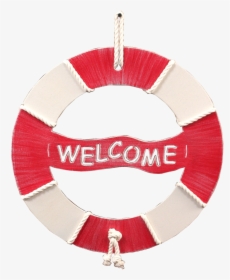 Classic Red Welcome Life Preserver Wall Art - Christmas Decoration, HD Png Download, Transparent PNG