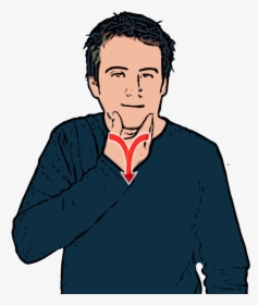British Sign Language - British Sign Language Man, HD Png Download, Transparent PNG