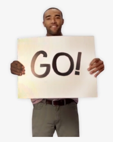 Man Holding Sign That Says - Man With Sign Png, Transparent Png, Transparent PNG