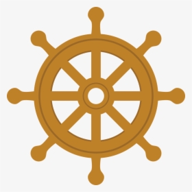 Lighthouse Clipart Life Preserver - Ship Steering Wheel Silhouette, HD Png Download, Transparent PNG