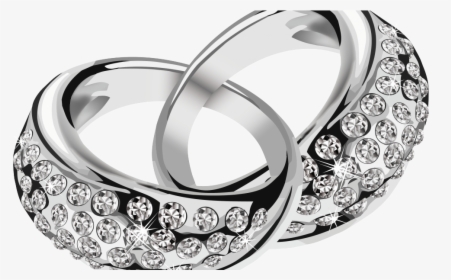 Wedding Ring Silver Vector - Sterling Silver Rings Png, Transparent Png, Transparent PNG