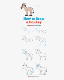 How To Draw A Donkey - Phoenix Drawing Easy Step By Step, HD Png Download, Transparent PNG