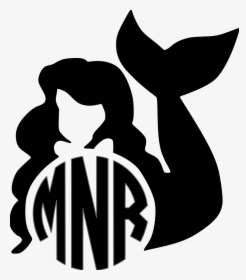 Ariel Monogram Minnie Mouse Disney Princess Mermaid - Mermaid Monogram, HD Png Download, Transparent PNG