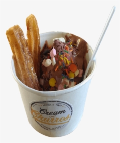 Cream On Churros , Png Download - Chocolate, Transparent Png, Transparent PNG
