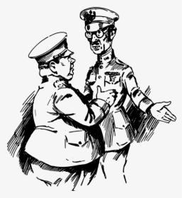 Two Soliders Talking - Two Soldiers Talking Cartoon, HD Png Download, Transparent PNG