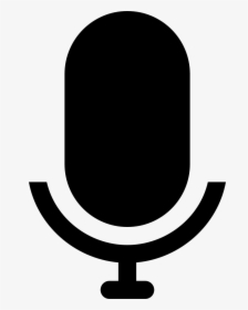 Voice Interface Symbol Of Microphone Silhouette - Circle, HD Png Download, Transparent PNG