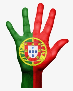 Portugal, Flag, Hand, National, Fingers, Patriotic - Portugal Flag Hand, HD Png Download, Transparent PNG