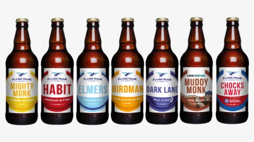 Flying Monk Bottle Label Design - Beer Bottle, HD Png Download, Transparent PNG