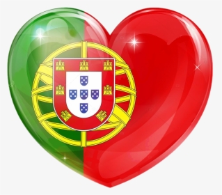 #portugal #heart #flag #cristal - Portugal Flag, HD Png Download, Transparent PNG